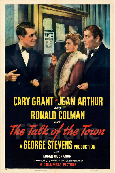 THE TALK of the TOWN FILM Rhkl-POSTER/REPRODUCTION d1 AFFICHE VINTAGE