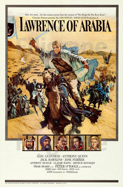 LAWRENCE of ARABIA FILM Rboc-POSTER/REPRODUCTION d1 AFFICHE VINTAGE