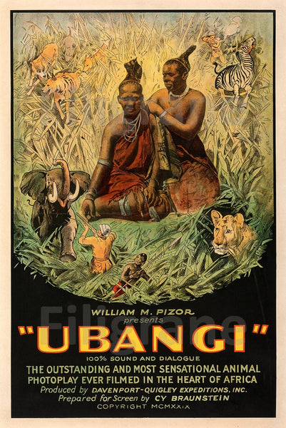 UBANGI FILM Rwhz-POSTER/REPRODUCTION d1 AFFICHE VINTAGE