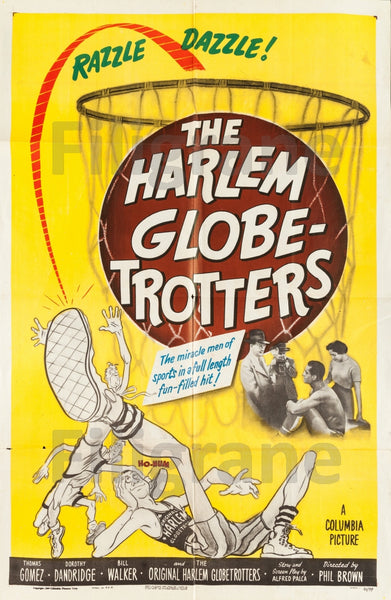 SPORT HARLEM GLOBETROTTERS Raet-POSTER/REPRODUCTION d1 AFFICHE VINTAGE