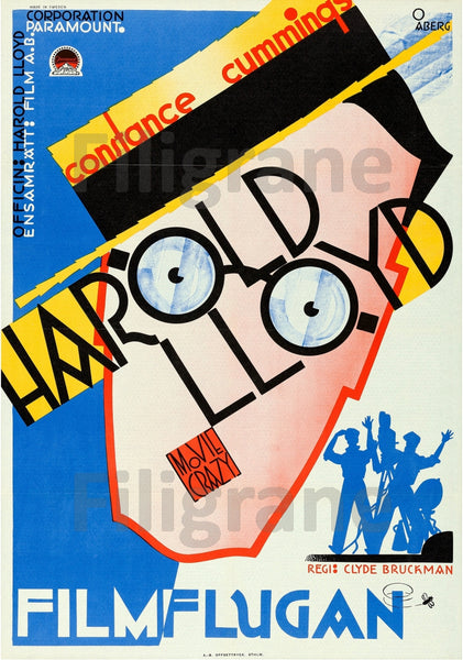 HAROLD LLOYD  FILM Rinf POSTER/REPRODUCTION  d1 AFFICHE VINTAGE