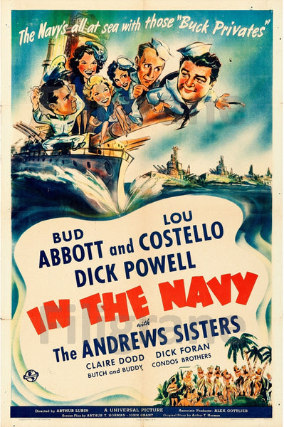 FILM IN the NAVY Rkqk POSTER/REPRODUCTION  d1 AFFICHE VINTAGE