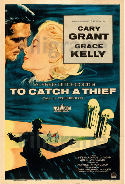 To CATCH a THIEF  FILM Rpgl POSTER/REPRODUCTION  d1 AFFICHE VINTAGE