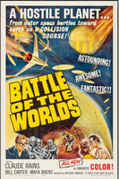 BATTLE of the WORLDS FILM Rtwf POSTER/REPRODUCTION  d1 AFFICHE VINTAGE
