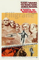NORTH by NORTHWEST  FILM Riwo-POSTER/REPRODUCTION d1 AFFICHE VINTAGE