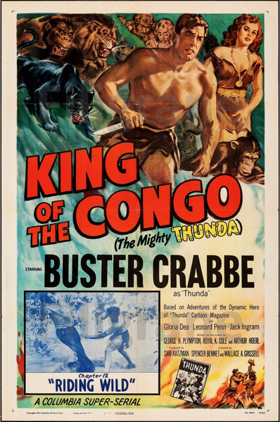 KING OF THE CONGO FILM Rrvr-POSTER/REPRODUCTION d1 AFFICHE VINTAGE