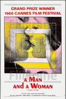 Un HOMME et une FEMME FILM Rzjl-POSTER/REPRODUCTION d1 AFFICHE VINTAGE