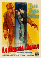 FILM La BESTIA UMANA LANG Rris-POSTER/REPRODUCTION d1 AFFICHE VINTAGE
