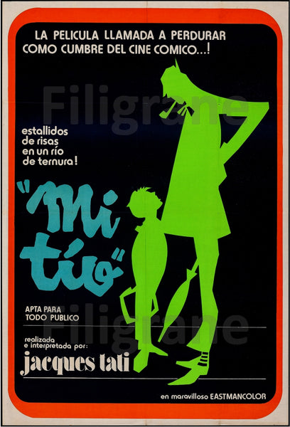 FILM MON ONCLE Rnos-POSTER/REPRODUCTION d1 AFFICHE VINTAGE