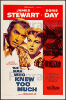 FILM MAN WHO KNEW TOO MUCH Rfzx-POSTER/REPRODUCTION d1 AFFICHE VINTAGE