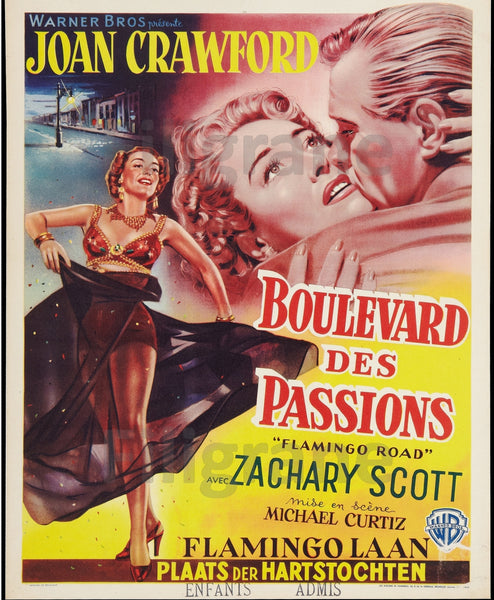 FILM BOULEVARD des PASSIONS Rptk-REPRODUCTION d1 AFFICHE VINTAGE