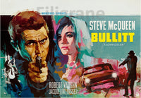 FILM BULLITT Rwwk-POSTER/REPRODUCTION d1 AFFICHE VINTAGE