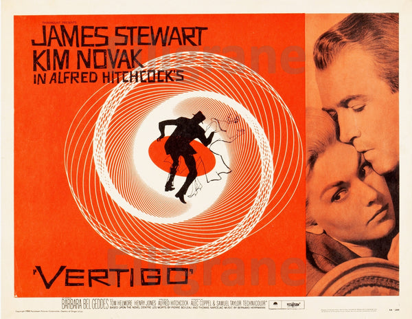 FILM VERTIGO Rwgv-POSTER/REPRODUCTION d1 AFFICHE VINTAGE