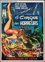 FILM LE CIRQUE des HORREURS Rabe-REPRODUCTION d1 AFFICHE VINTAGE