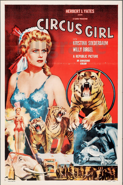 FILM CIRCUS GIRL Ryjf-POSTER/REPRODUCTION d1 AFFICHE VINTAGE