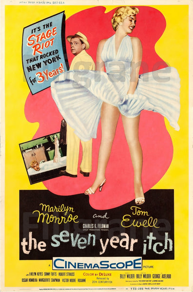 FILM 7 ANS de RéFLEXION Riwr-POSTER/REPRODUCTION d1 AFFICHE VINTAGE