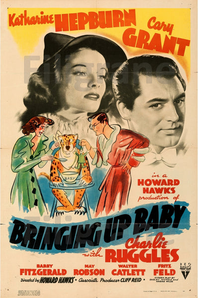 FILM BRINGING up BABY Rgft-POSTER/REPRODUCTION d1 AFFICHE VINTAGE