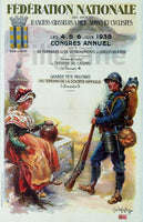 ARMéE CHASSEURS a PIED 1938 Rlqb-POSTER/REPRODUCTION  d1 AFFICHE VINTAGE