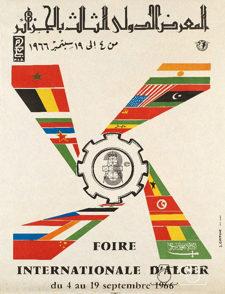 FOIRE ALGER 1966 Raln-POSTER/REPRODUCTION  d1 AFFICHE VINTAGE