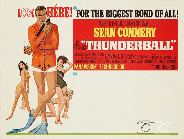 FILM THUNDERBALL Rptw-POSTER/REPRODUCTION d1 AFFICHE CINéMA