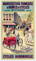 CYCLES HIRONDELLE Ralb-POSTER/REPRODUCTION  d1 AFFICHE VINTAGE