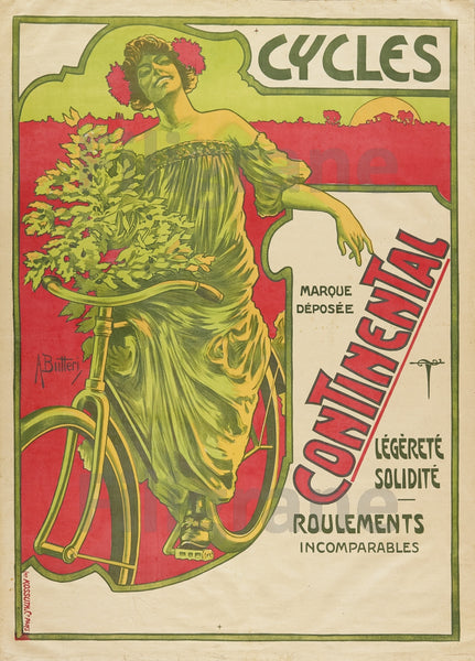 CYCLES CONTINENTAL Rtsy-POSTER/REPRODUCTION  d1 AFFICHE VINTAGE