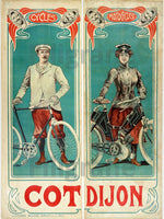 CYCLES COT DIJON Rxcz-POSTER/REPRODUCTION  d1 AFFICHE VINTAGE