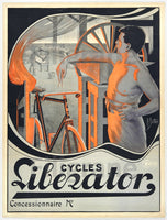 PUB CYCLES LIBERATOR Roby-POSTER/REPRODUCTION  d1 AFFICHE VINTAGE