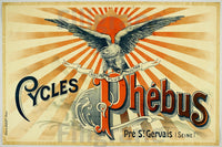 PUB CYCLES PHéBUS Rnfe-POSTER/REPRODUCTION  d1 AFFICHE VINTAGE
