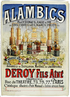 ALAMBICS DEROY Ryiw-POSTER/REPRODUCTION  d1 AFFICHE VINTAGE