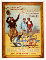 CHARRUES HUARD Rfue-POSTER/REPRODUCTION  d1 AFFICHE VINTAGE