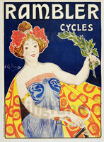 CYCLES RAMBER Rztc-POSTER/REPRODUCTION  d1 AFFICHE VINTAGE