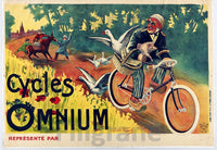 OMNIUM VéLO/CYCLES Rken-POSTER/REPRODUCTION  d1 AFFICHE VINTAGE