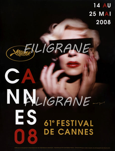 Festival de Cannes 2008 - Belle Affiche Officielle Originale 60x80cm Etat neuf
