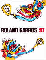 Roland GARROS 1997 - BELLE AFFICHE ORIGINALE 57x75cm NEUVE sans défauts