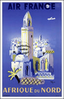 AIR France © POSTER/AFFICHE 50x70cm : "NORTH AFRICA, MINARET"