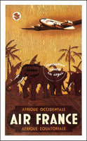 AIR France © POSTER/AFFICHE 50x70cm : 1948 AFRIQUE EQUITORIALE