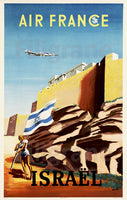 AIR FRANCE POSTER/AFFICHE 50x70cm :  ISRAEL/ISRAëL