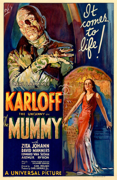 La MOMIE/The MUMMY FILM 1932 RBCD-POSTER/REPRODUCTION d1 AFFICHE VINTAGE