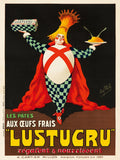 PUB LUSTUCRU PÂTES Ruod-POSTER/REPRODUCTION d1 AFFICHE VINTAGE