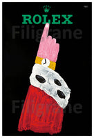 POSTER/REPRODUCTION d1 AFFICHE VINTAGE-PUBLICITé MONTRE ROLEX n299
