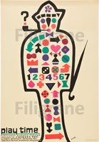 FILM PLAY TIME TATI Recy-POSTER/REPRODUCTION d1 AFFICHE VINTAGE