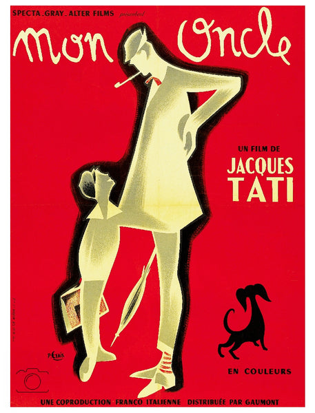 FILM MON ONCLE TATI Rlqd-POSTER/REPRODUCTION d1 AFFICHE VINTAGE