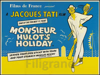 FILM MONSIEUR HULOT'S HOLIDAY Rnel-REPRODUCTION d1 AFFICHE VINTAGE